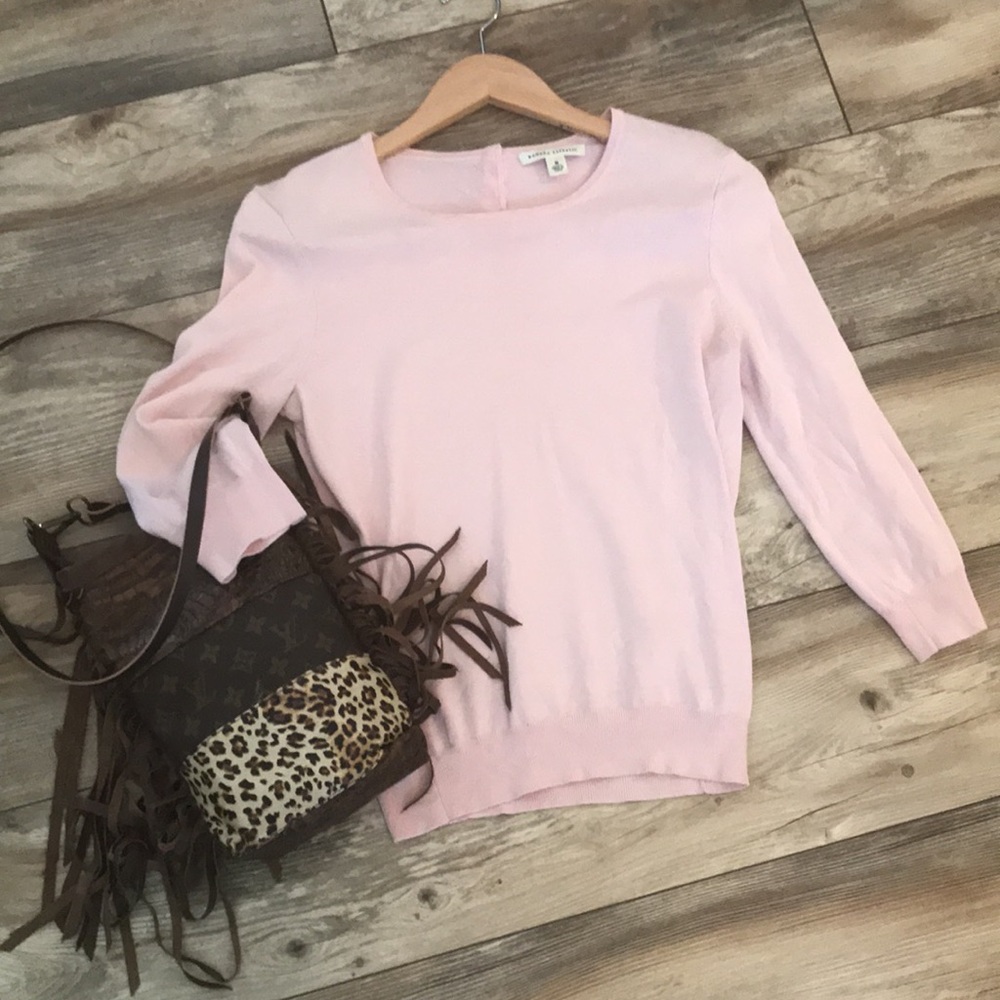 Banana Republic pink knit top sweater lightweight